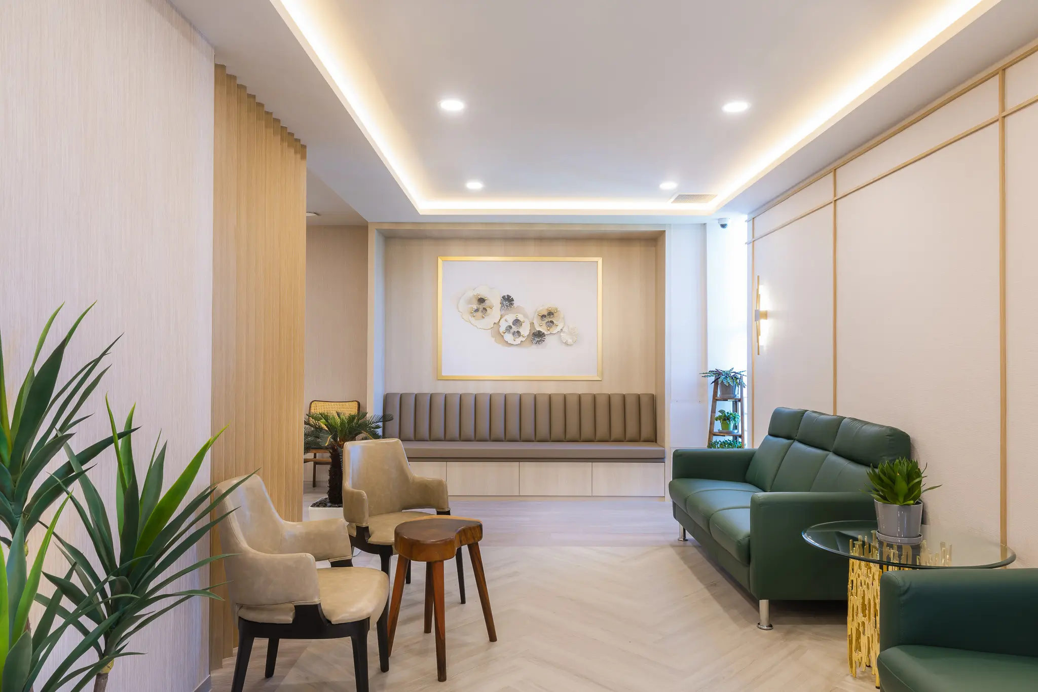 Luxurious and comfortable interior of HOP Singapore's health screening facility on Orchard Road