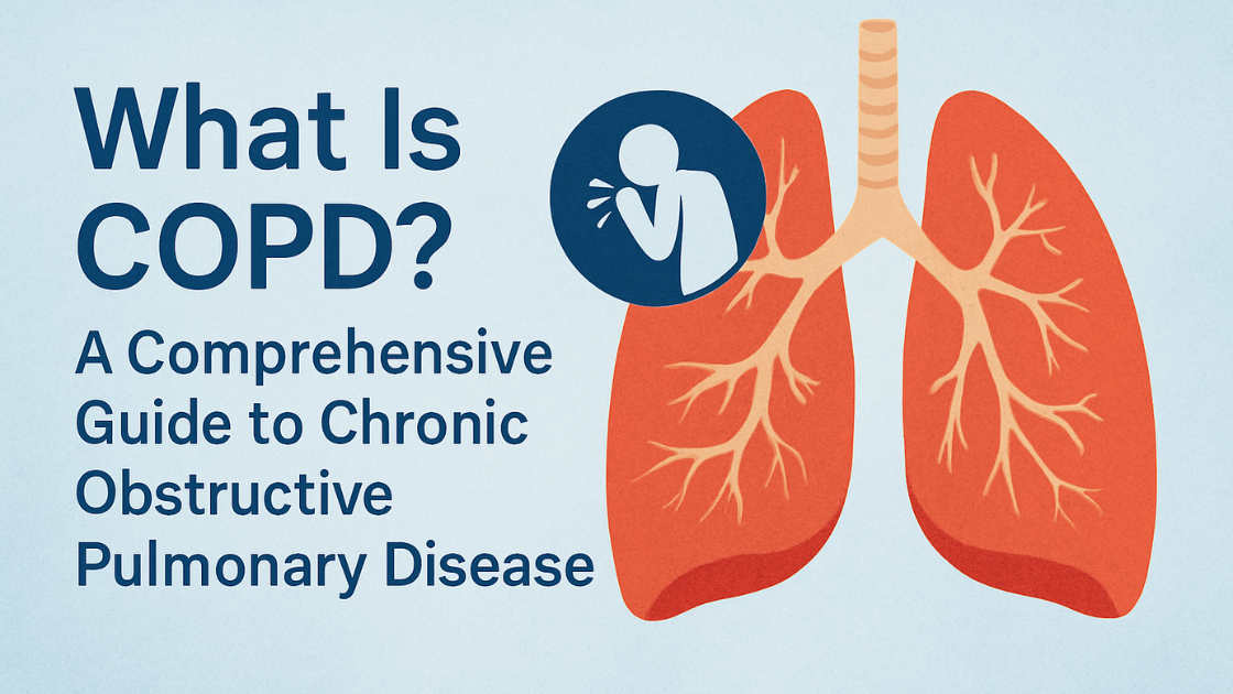 Comparison of healthy and COPD-affected lungs showing damage - health screening SG can detect early signs