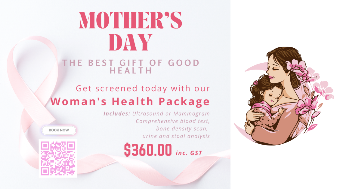 Mother’s Day health screening SG package banner at HOP Medical Centre